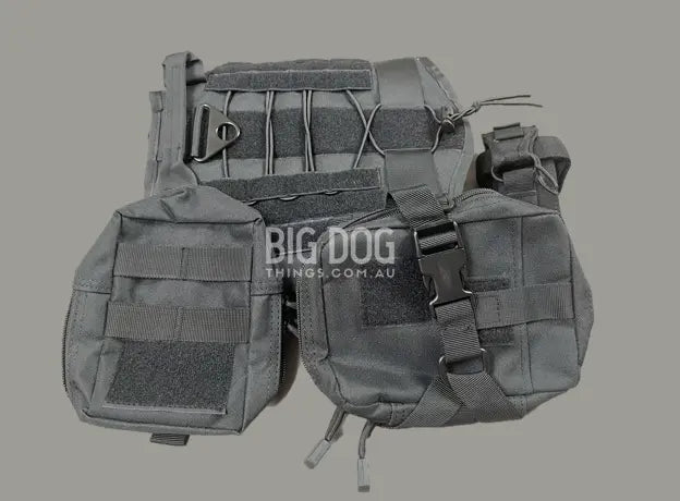 Tactical Dog Backpack with Detachable Velcro Packs BigDogThings.com.au