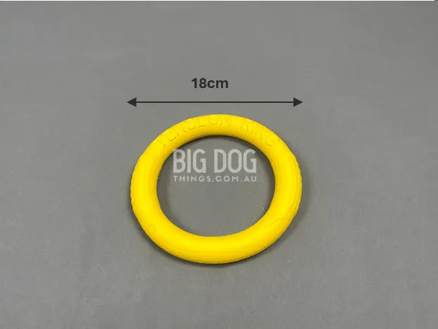 Yellow dog frisbee for large breeds – tough and lightweight