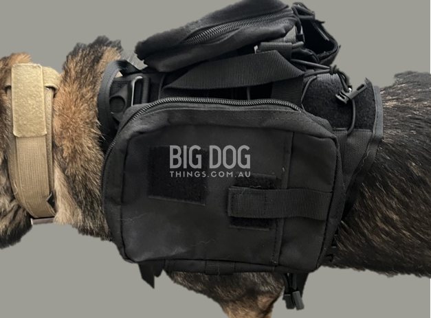 Tactical Dog Backpack with Detachable Velcro Packs – Rugged gear for large dogs