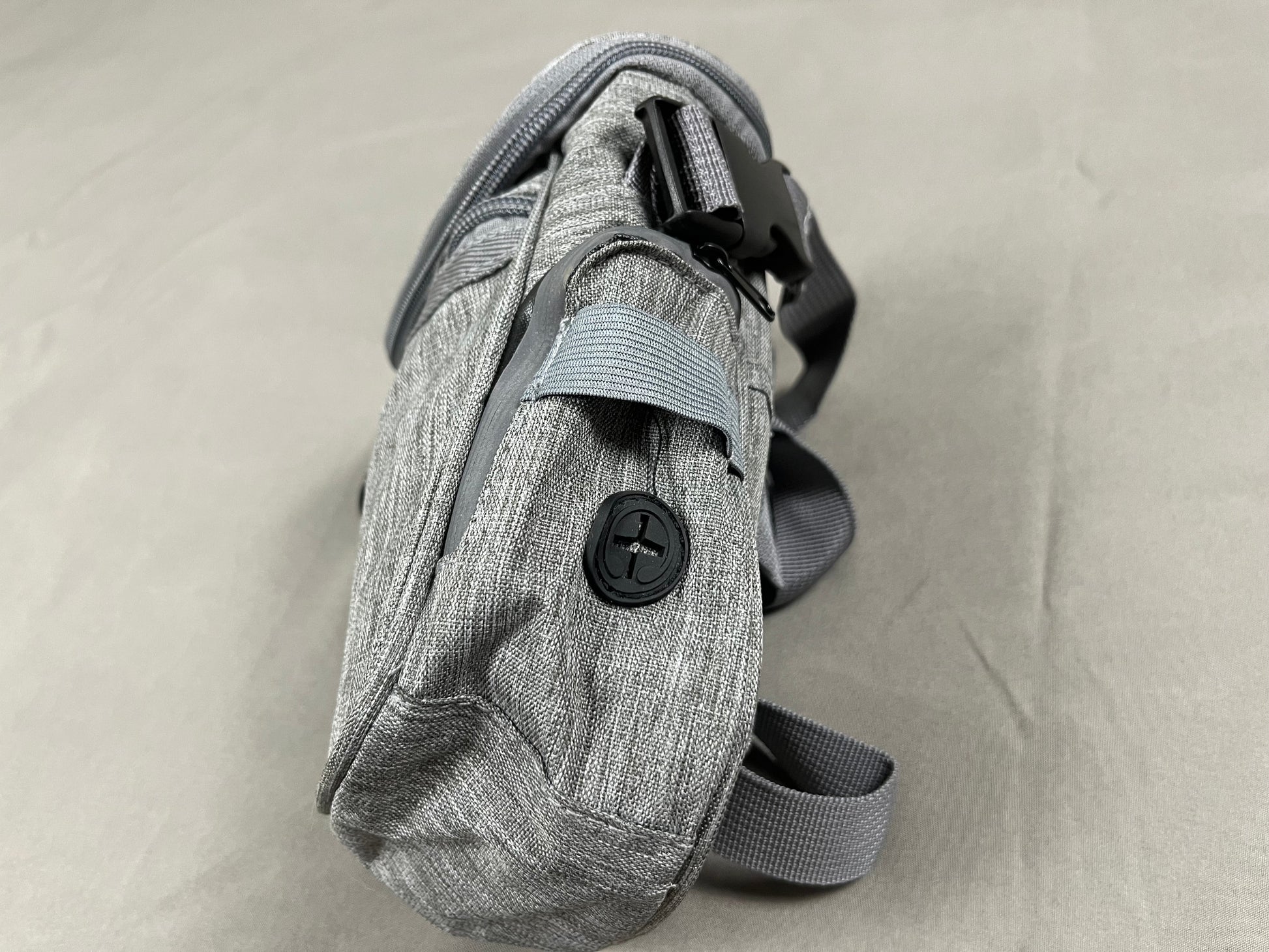 Dog walking bag with treat pouch and storage for training gear