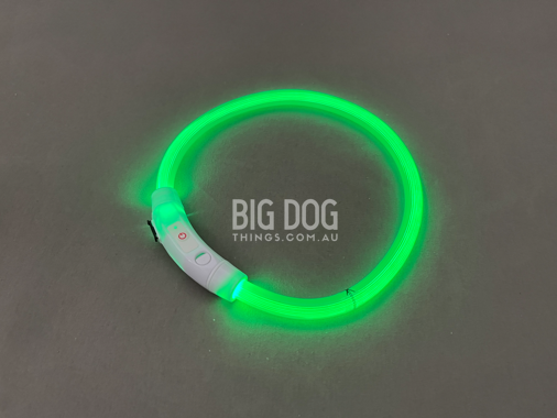 Rechargeable glow collar BigDogThings.com.au