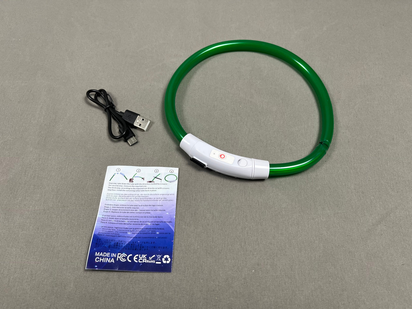 Dog Park Glow Bundle – Long Line, Glow Collar & Travel Bowl BigDogThings.com.au